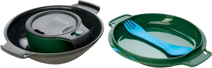 Набор посуды Humangear GoKit Deluxe (7-tool) Mess Kit charcoal/green фото 2