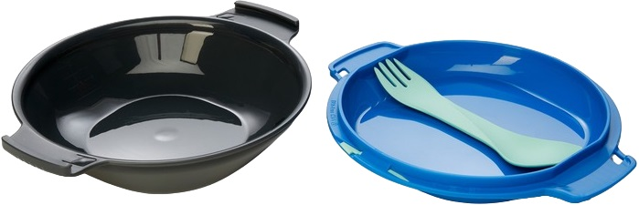 Набір посуду Humangear GoKit Deluxe (7-tool) Mess Kit charcoal/blueфото3