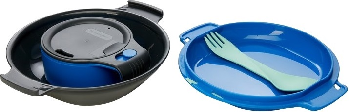 Набір посуду Humangear GoKit Deluxe (7-tool) Mess Kit charcoal/blueфото2