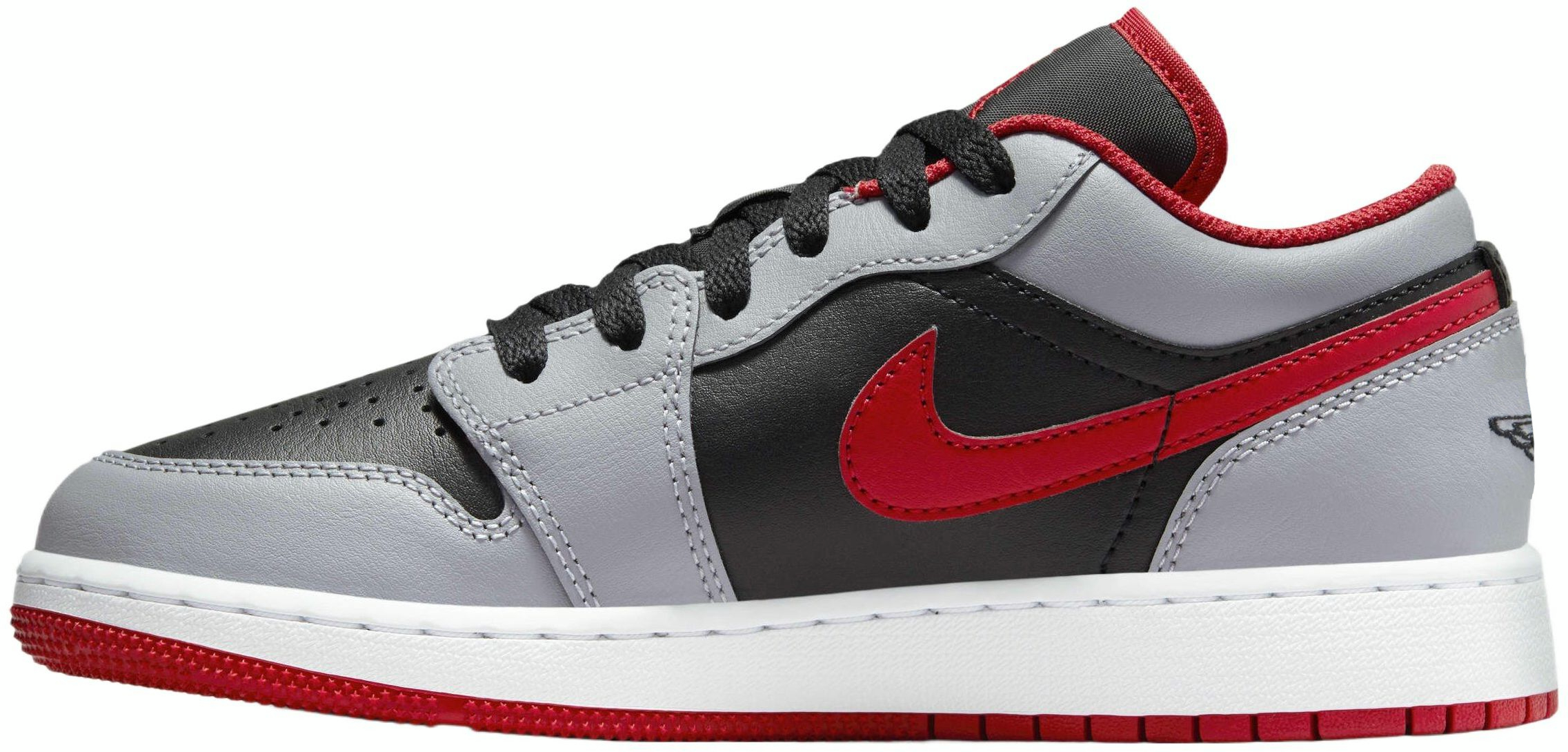 Кеды подростковые для мальчиков Nike Air Jordan 1 Low BG 553560-060 38 (6Y US) серые фото 2