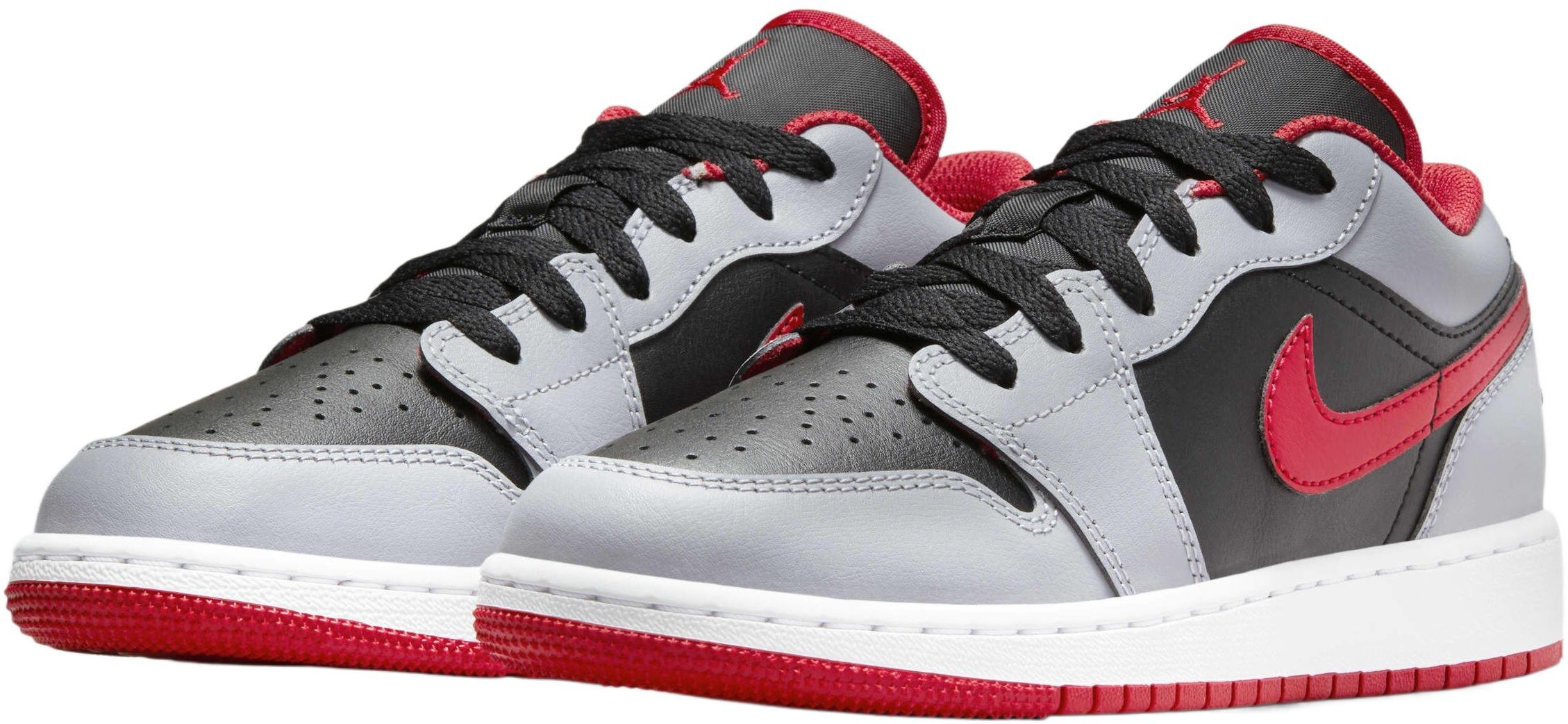 Кеды подростковые для мальчиков Nike Air Jordan 1 Low BG 553560-060 38 (6Y US) серые фото 3