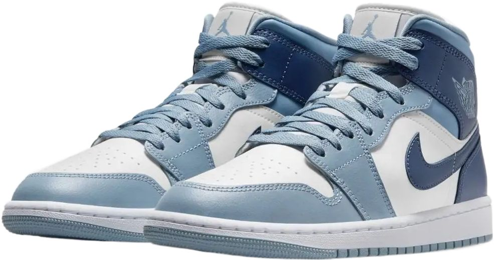 Кеди жіночі Nike Air Jordan 1 Mid BQ6472-140 40 (8.5 US) біло-блакитніфото3