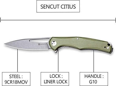 Нож складной Sencut Citius SA01A фото 8