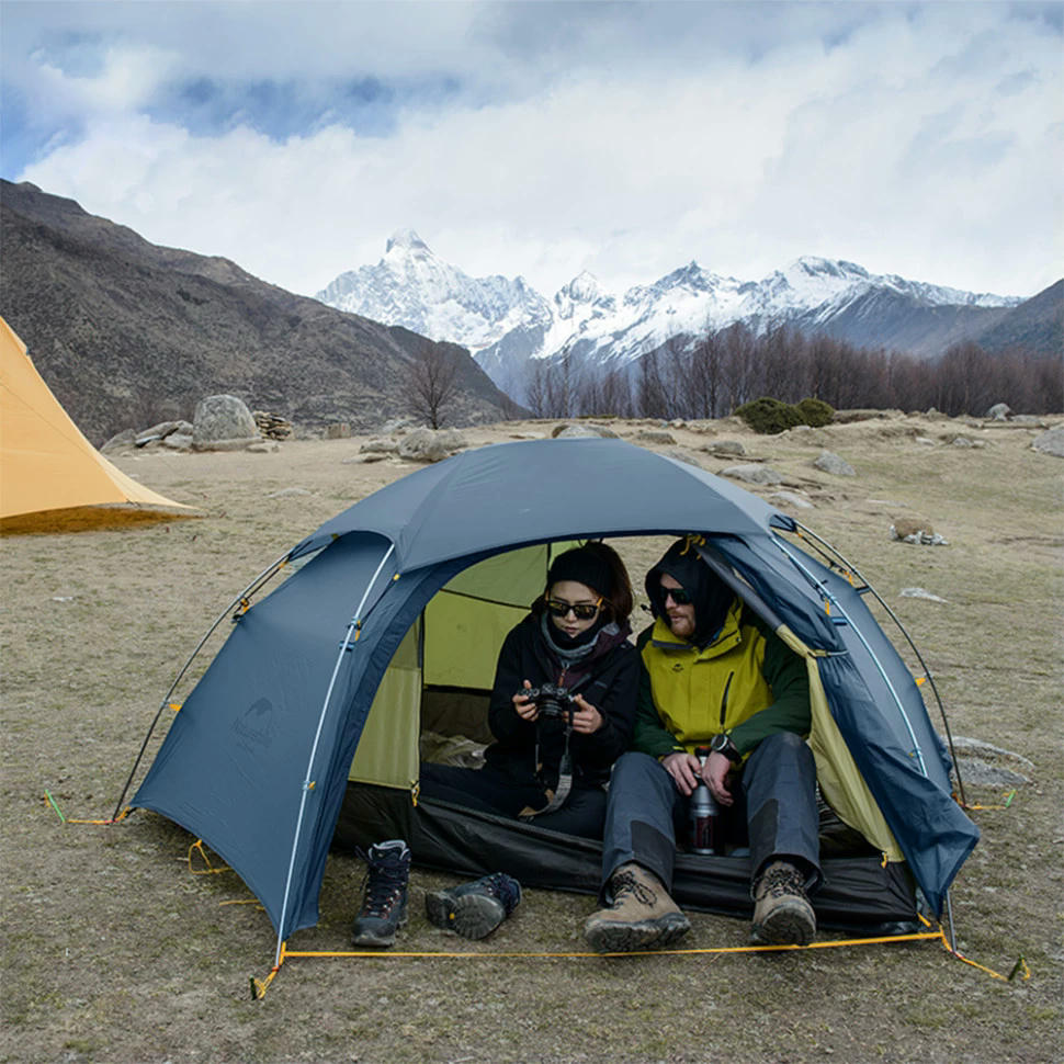 Намет двомісний зі сферичним куполом Naturehike Cloud Peak 2 NH19K240-Y, 15D, темно-синійфото5