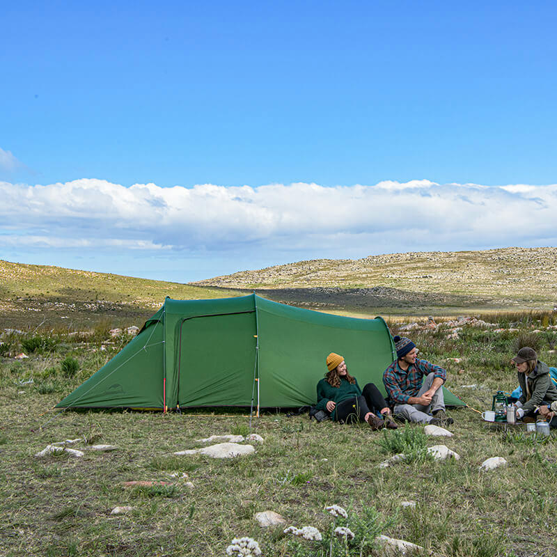 Намет двомісний з футпринтом Naturehike Opalus NH20ZP001, 210T, помаранчевийфото3