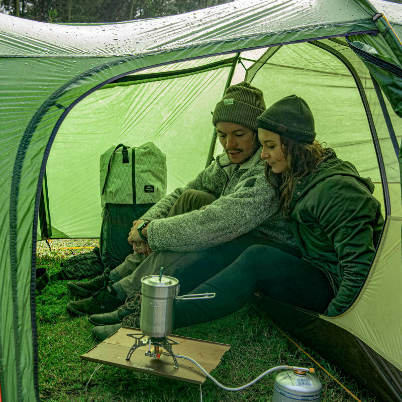 Намет двомісний з футпринтом Naturehike Opalus NH20ZP001, 210T, помаранчевийфото5