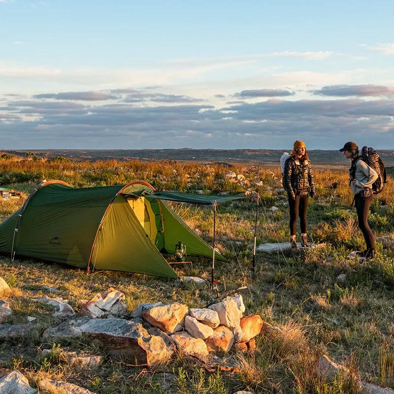 Намет-тонель двомісний Naturehike Cloud tunnel 2 NH20ZP006, 20D, темно-зеленийфото5