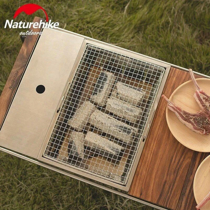 Гриль портативный Naturehike Picnic BBQ Grill NH20CJ006, р-р L, сталь фото 6