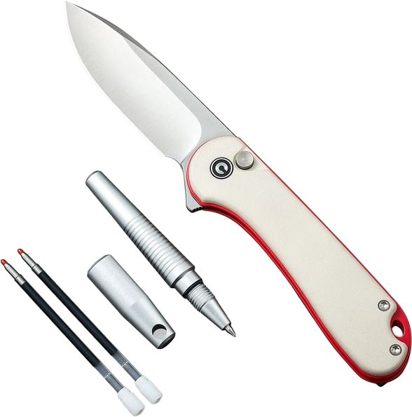 Комплект (нож складной, ручка) Civivi StellarQuill Pen & Button Lock Elementum II Knife Combo Gift Pack C23049 фото 3