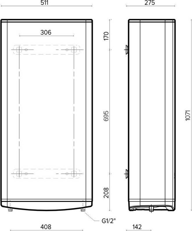 Бойлер Ariston VELIS TECH 80 EU, 80л (3100918) фото 2