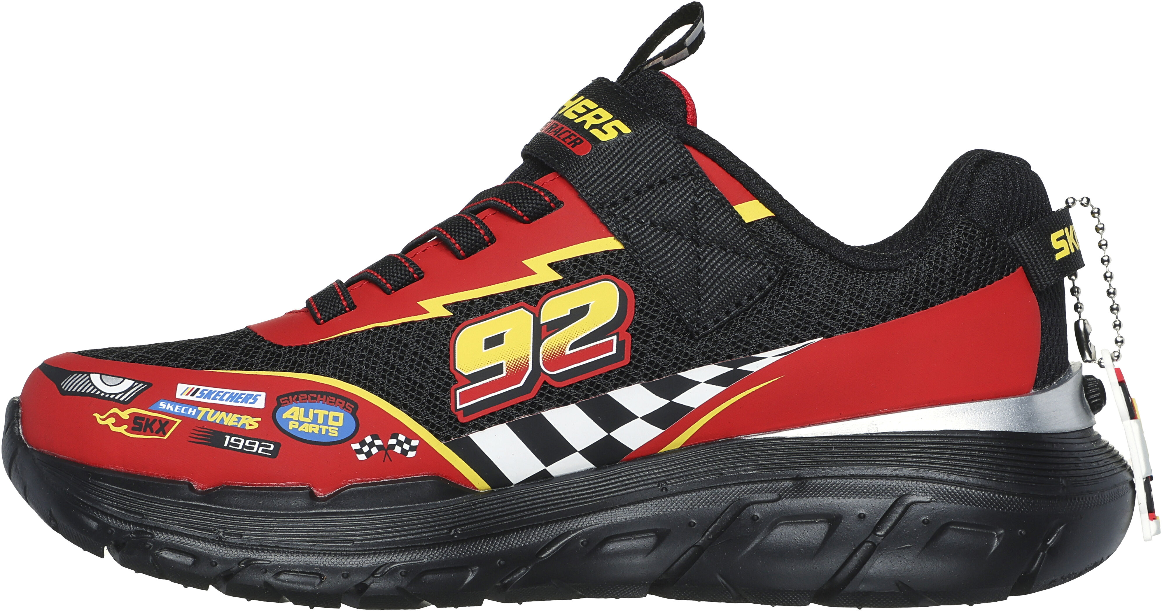 Кроссовки подростковые для мальчиков Skechers Skech Tracks 402303L BKRD 32 (1 US) черные фото 2