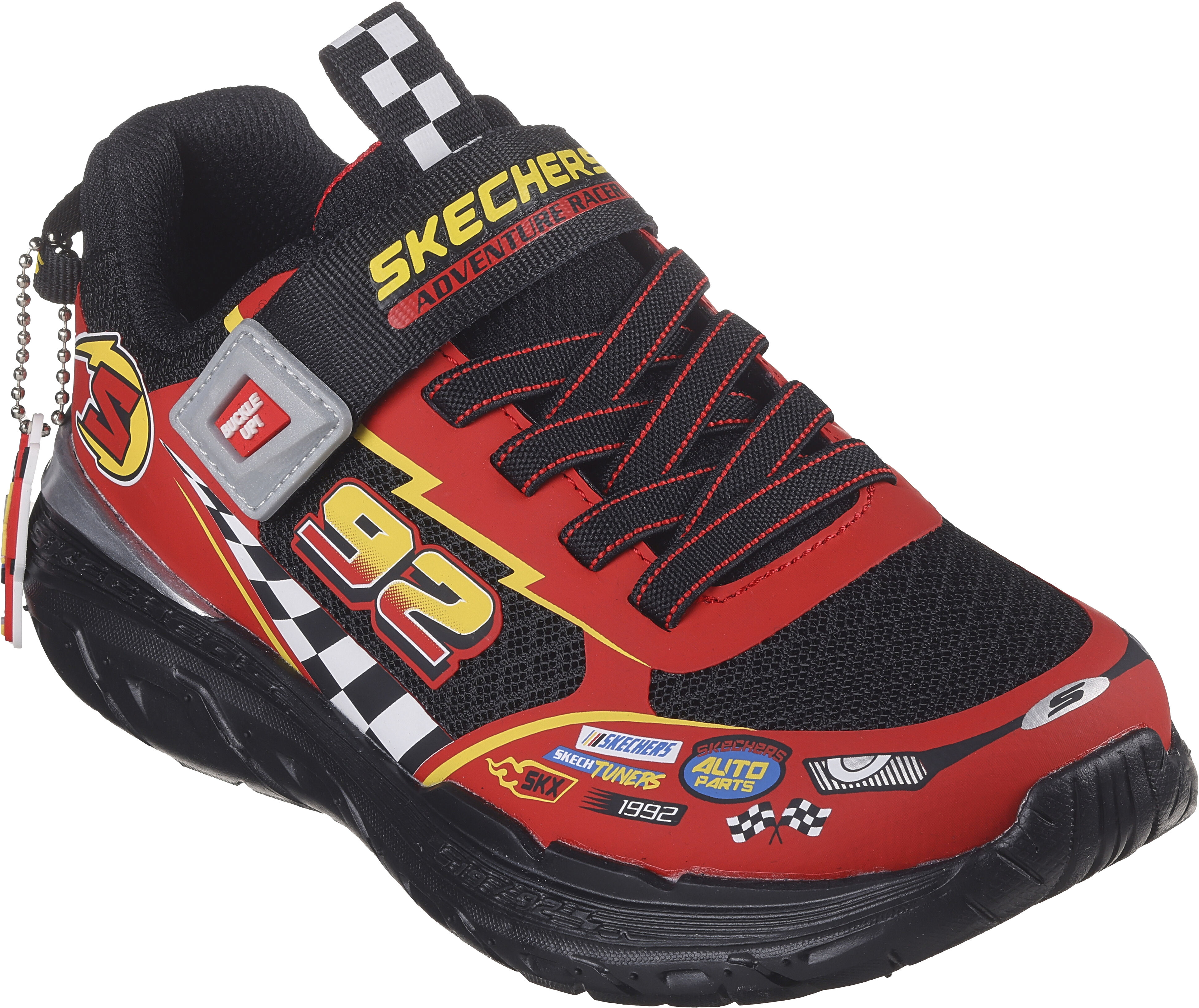 Кроссовки подростковые для мальчиков Skechers Skech Tracks 402303L BKRD 32 (1 US) черные фото 3