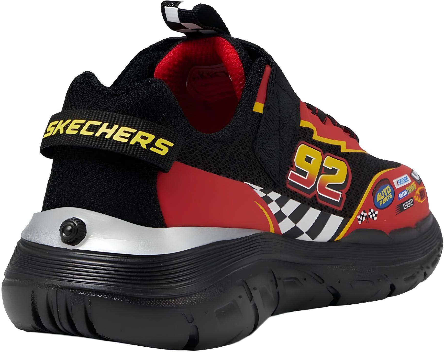 Кроссовки подростковые для мальчиков Skechers Skech Tracks 402303L BKRD 32 (1 US) черные фото 6