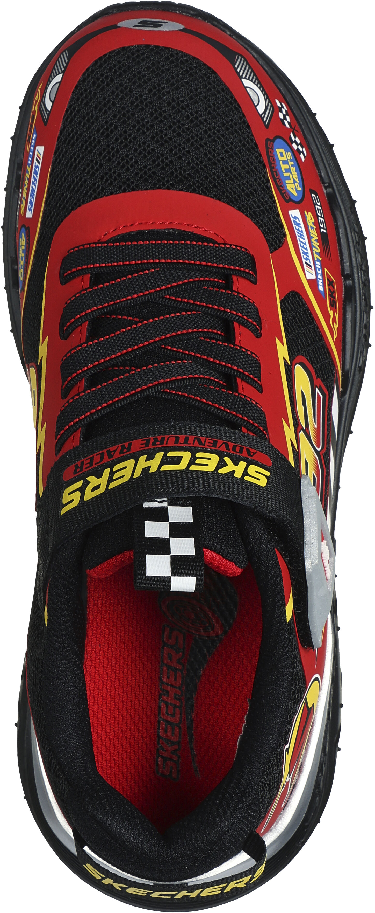 Кроссовки подростковые для мальчиков Skechers Skech Tracks 402303L BKRD 32 (1 US) черные фото 7