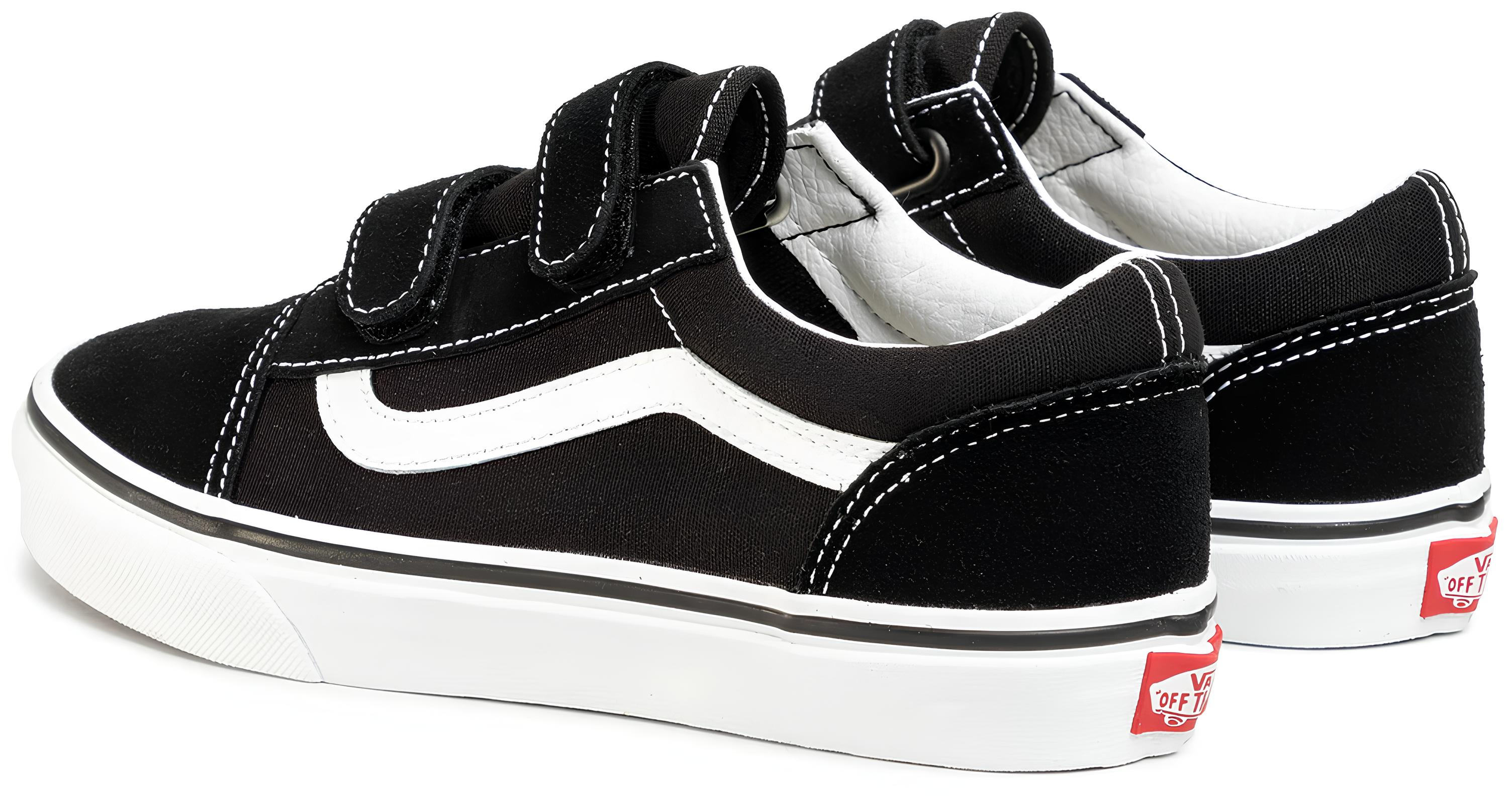 Кеды подростковые для мальчиков Vans Old Skool V VN0A4UI16BT1 38 (6 US) черные фото 3