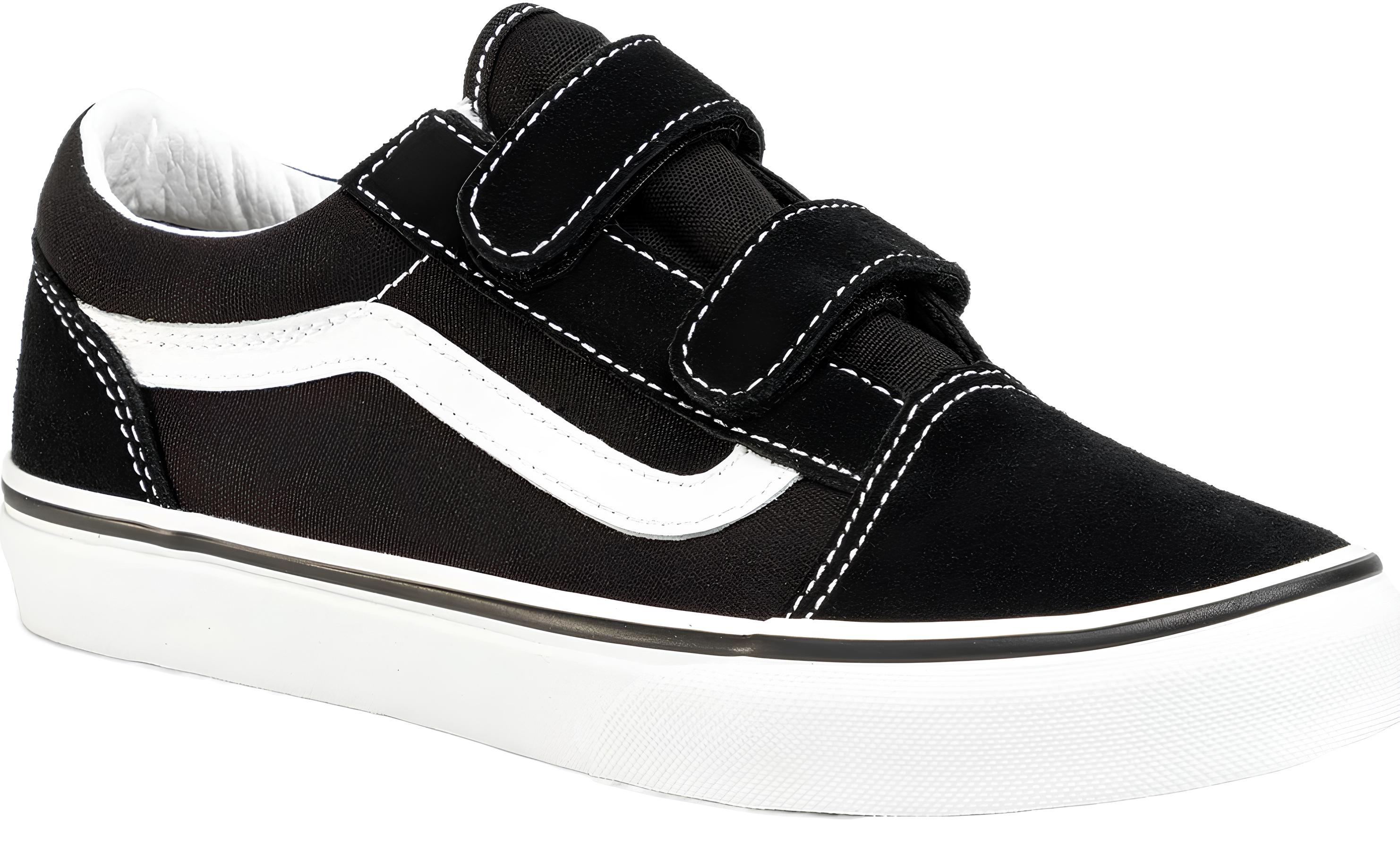 Кеды подростковые для мальчиков Vans Old Skool V VN0A4UI16BT1 38 (6 US) черные фото 2