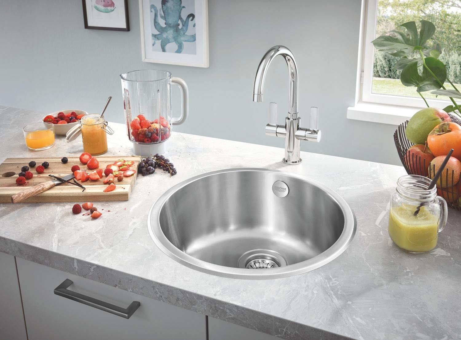 Мийка кухонна Grohe K200, 440x440x178мм (31720SD0)фото4