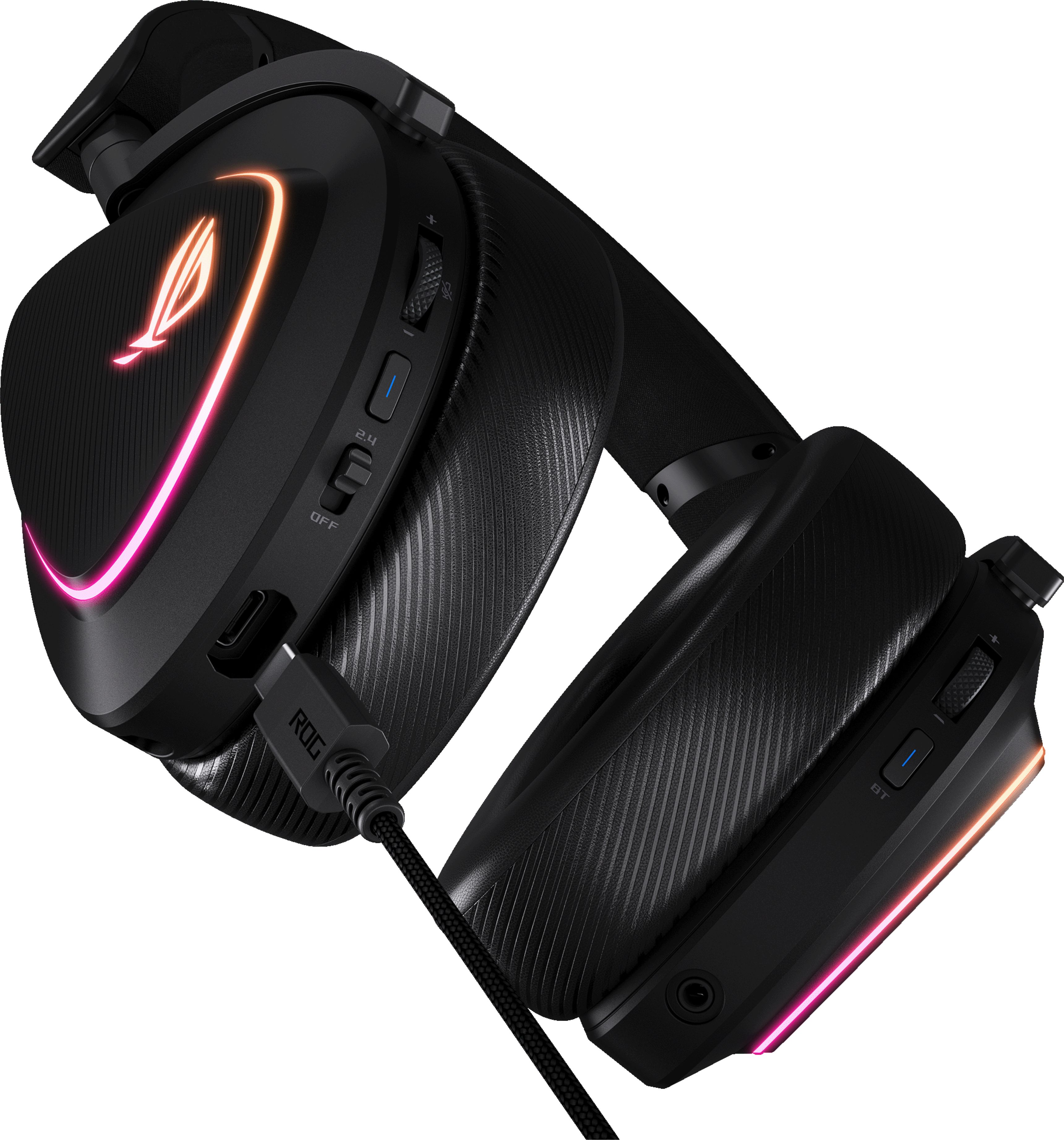 Ігрова гарнітура ASUS ROG Delta II Wireless Black (90YH03W0-BHUA00)фото4