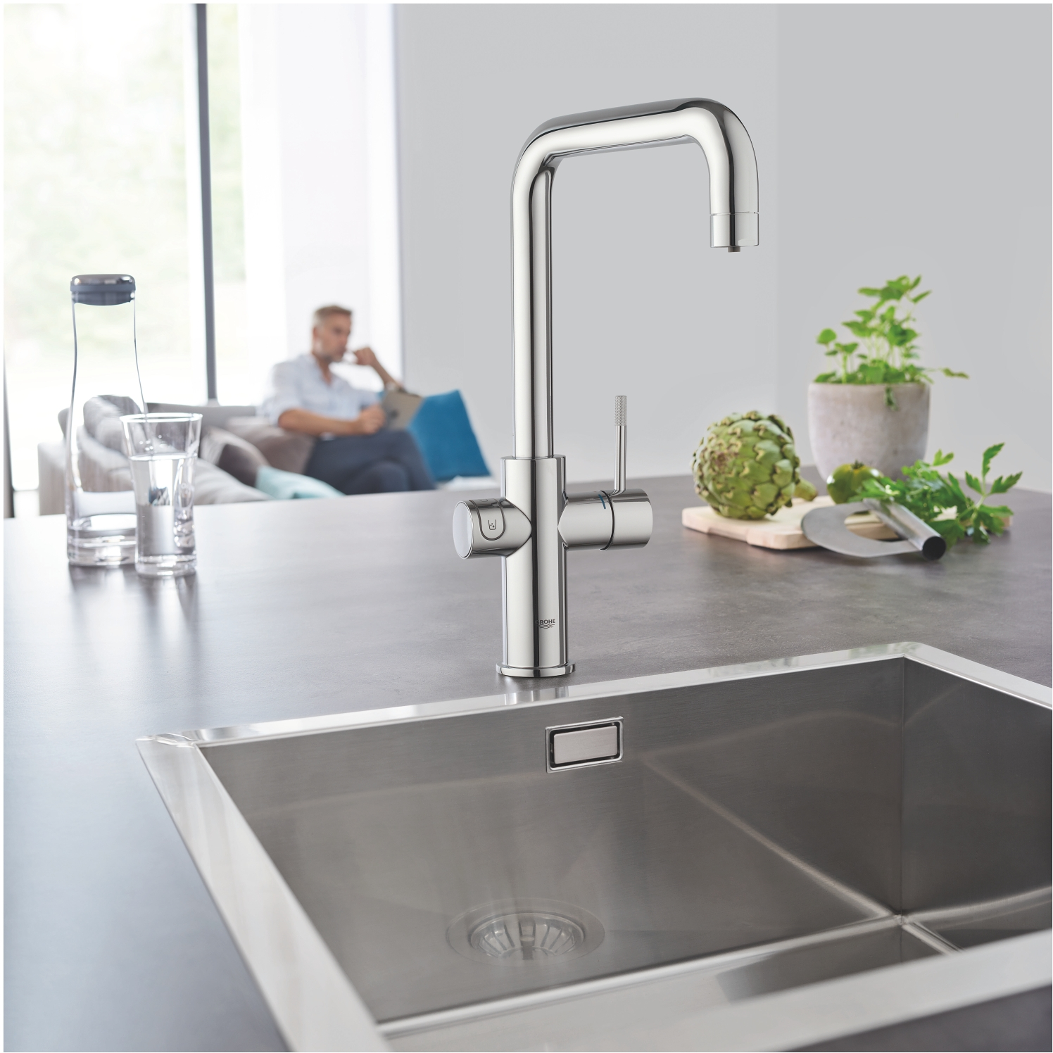 Змішувач для кухні Grohe Blue Home (31456001)фото3