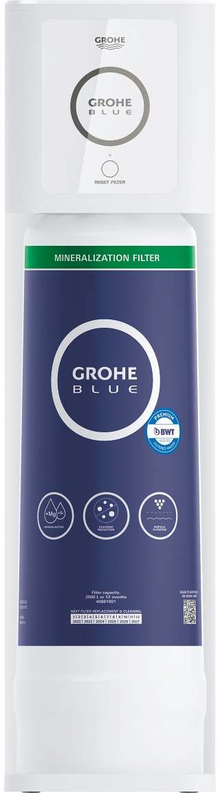 Стартовий набір фільтрів мінералізації зворотного осмосу Grohe Blue, білий (40878000)фото6