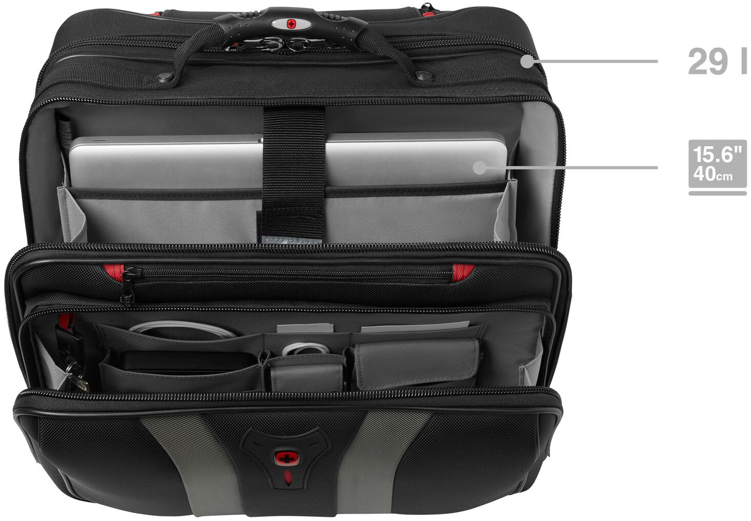 Кейс-пилот 16" Wenger Granada Wheeled Laptop Case Black (600659) фото 7