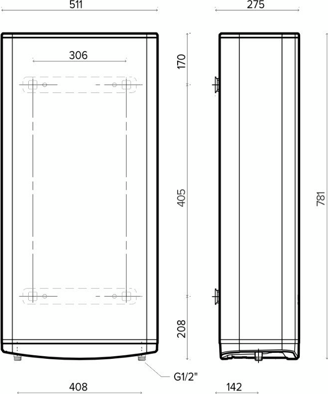 Бойлер Ariston VELIS TECH 50 EU, 50л (3100917) фото 2