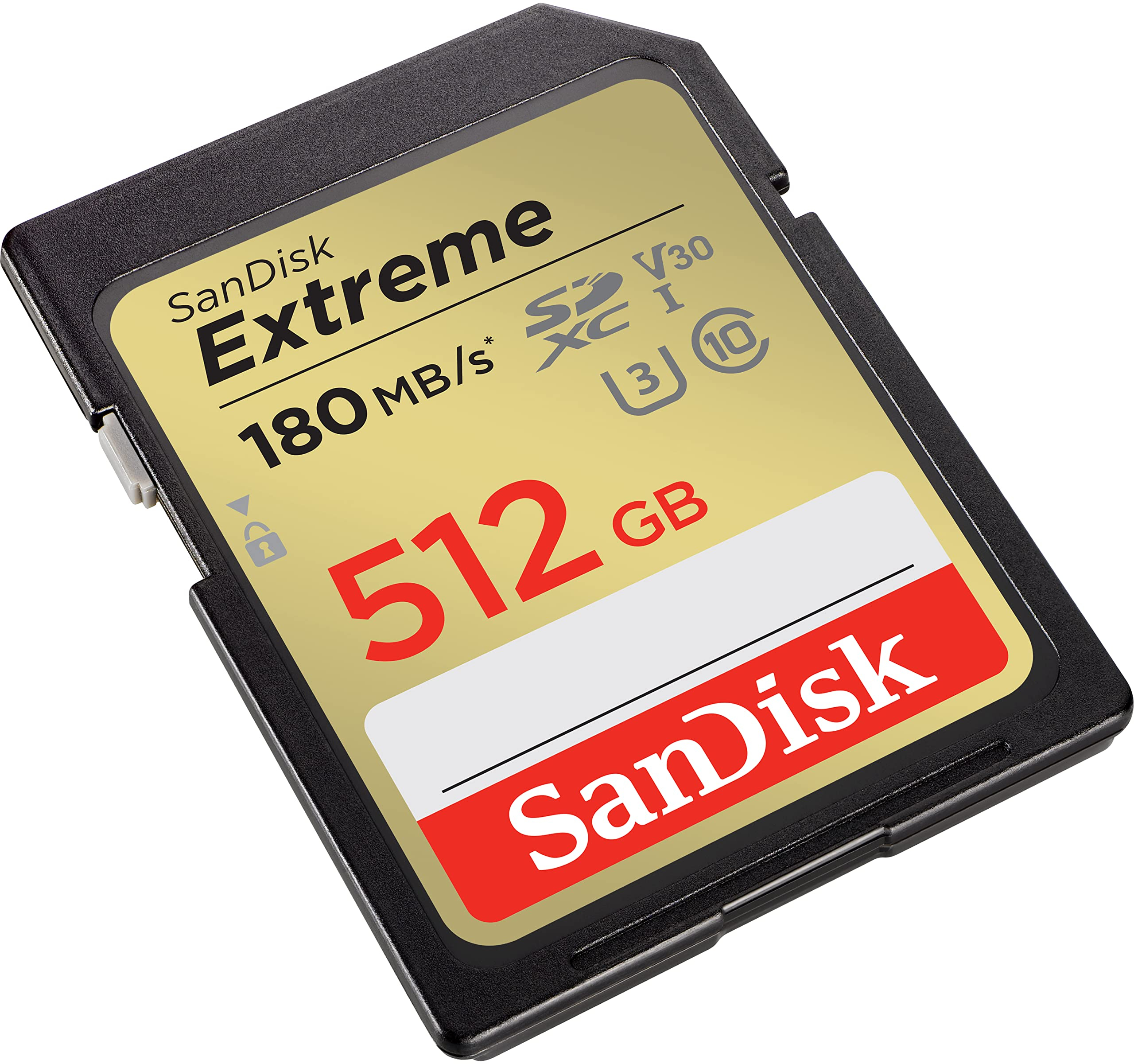 Карта памяти SanDisk SD 512GB C10 UHS-I U3 R180/W130MB/s Extreme V30 (SDSDXVV-512G-GNCIN) фото 2