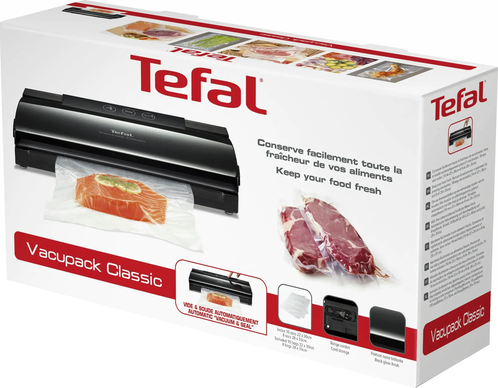 Вакуумний пакувальник Tefal Classic VT254070фото4