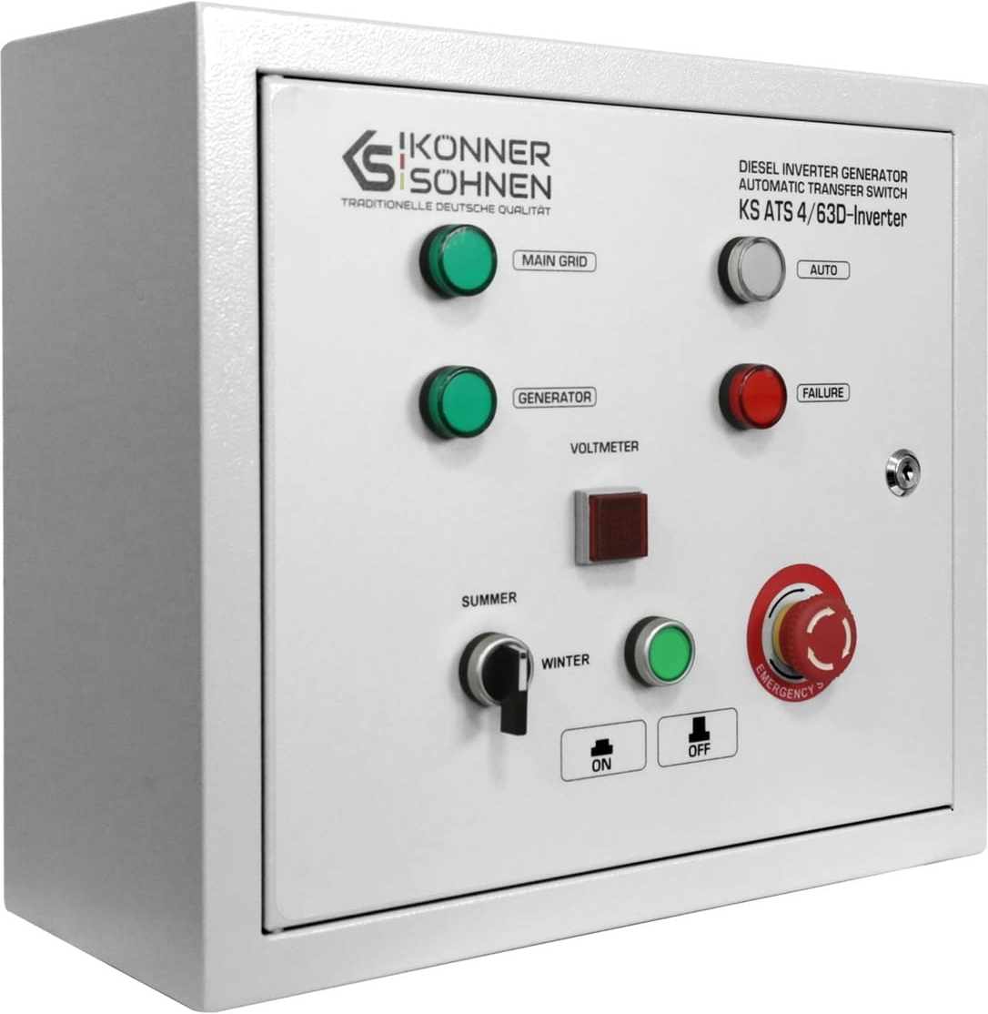 Блок АВР Konner&amp;Sohnen KKS ATS 4/63D-Inverter, 230/400В, 14,5кВт (KSATS4/63D-INVERTER) фото 