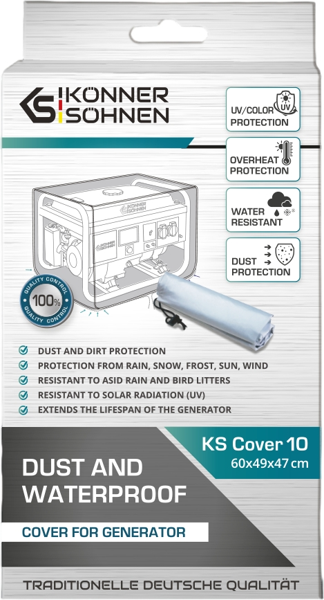 Чехол для генератора Konner&Sohnen KS Cover 10 600х490х470мм (KSCOVER10) фото 5