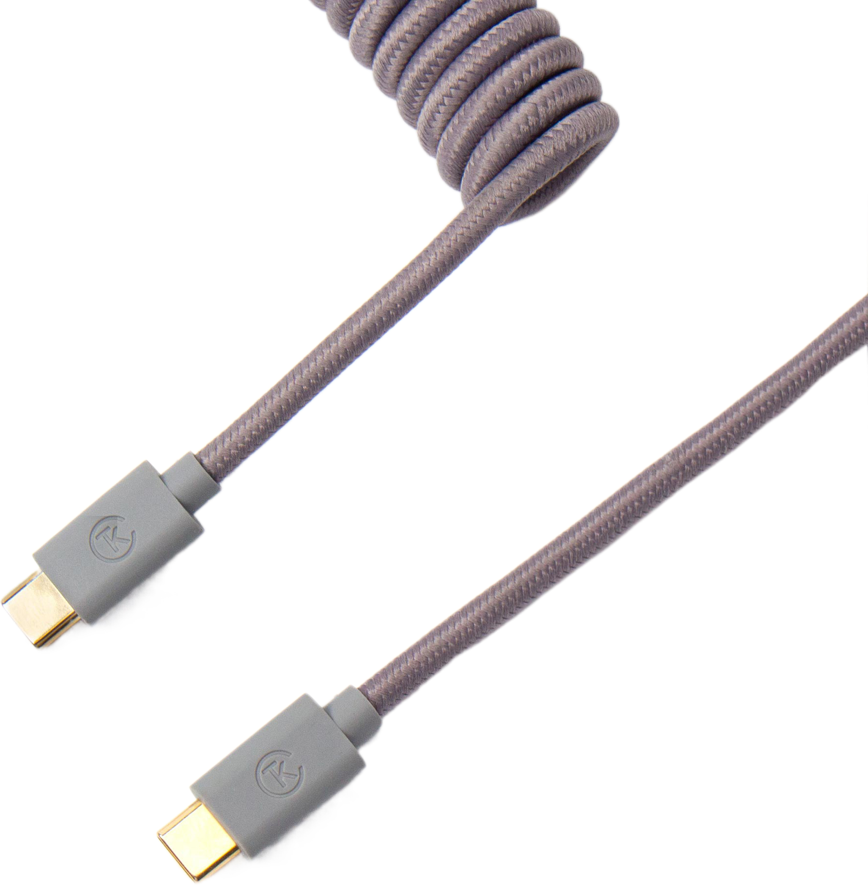 Кабель Keychron USB-A/USB-C Coiled Aviator Cable Grey (CABG_KEYCHRON)фото2