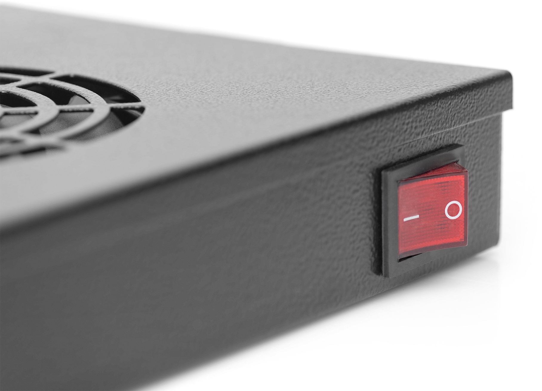 Блок вентиляторів DIGITUS 19" 1U, 2 fans, thermostat, RAL 9005 (DN-19FAN-2-HO-SW)фото3