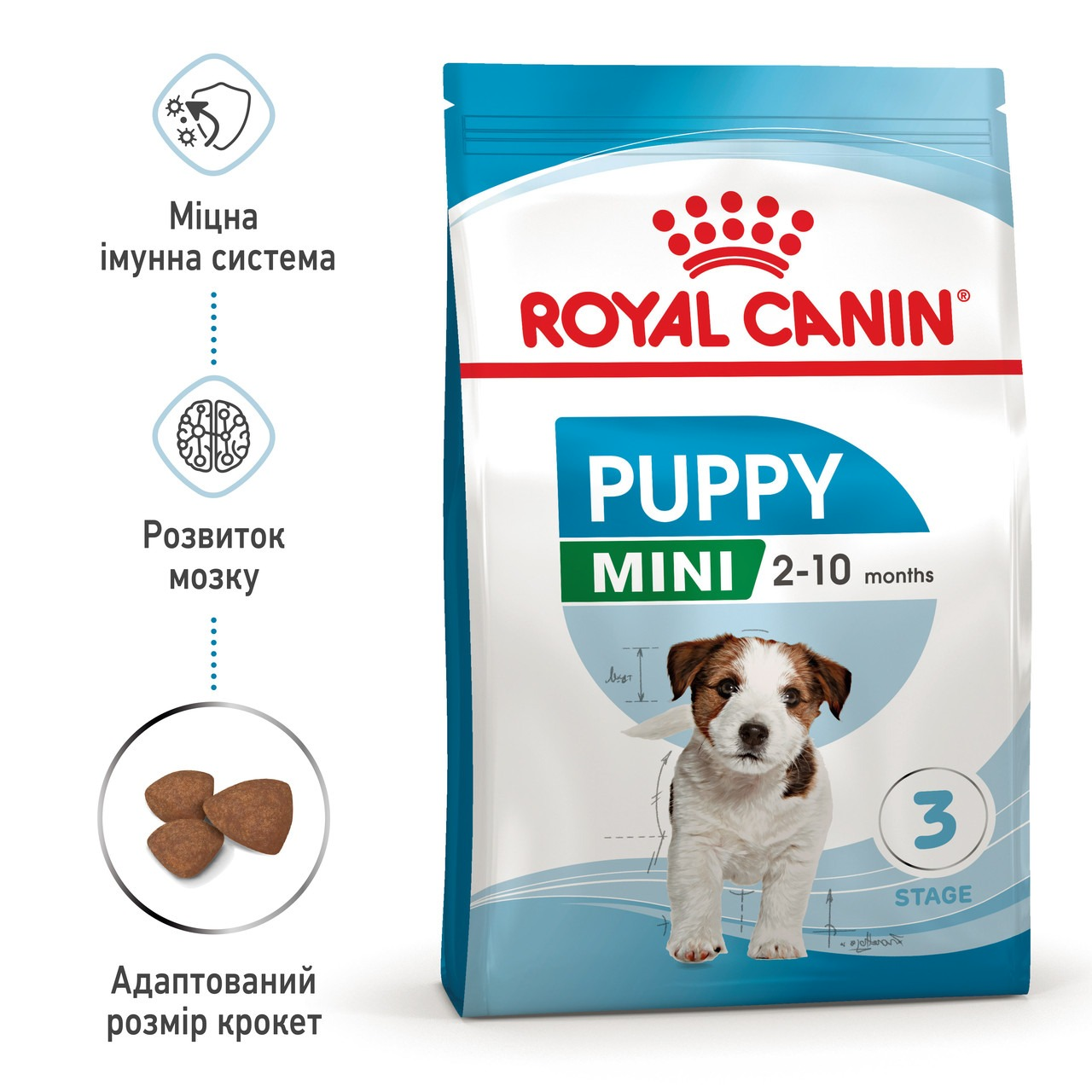 Сухой корм для щенков Royal Canin Puppy Mini мелких пород собак 800г фото 3