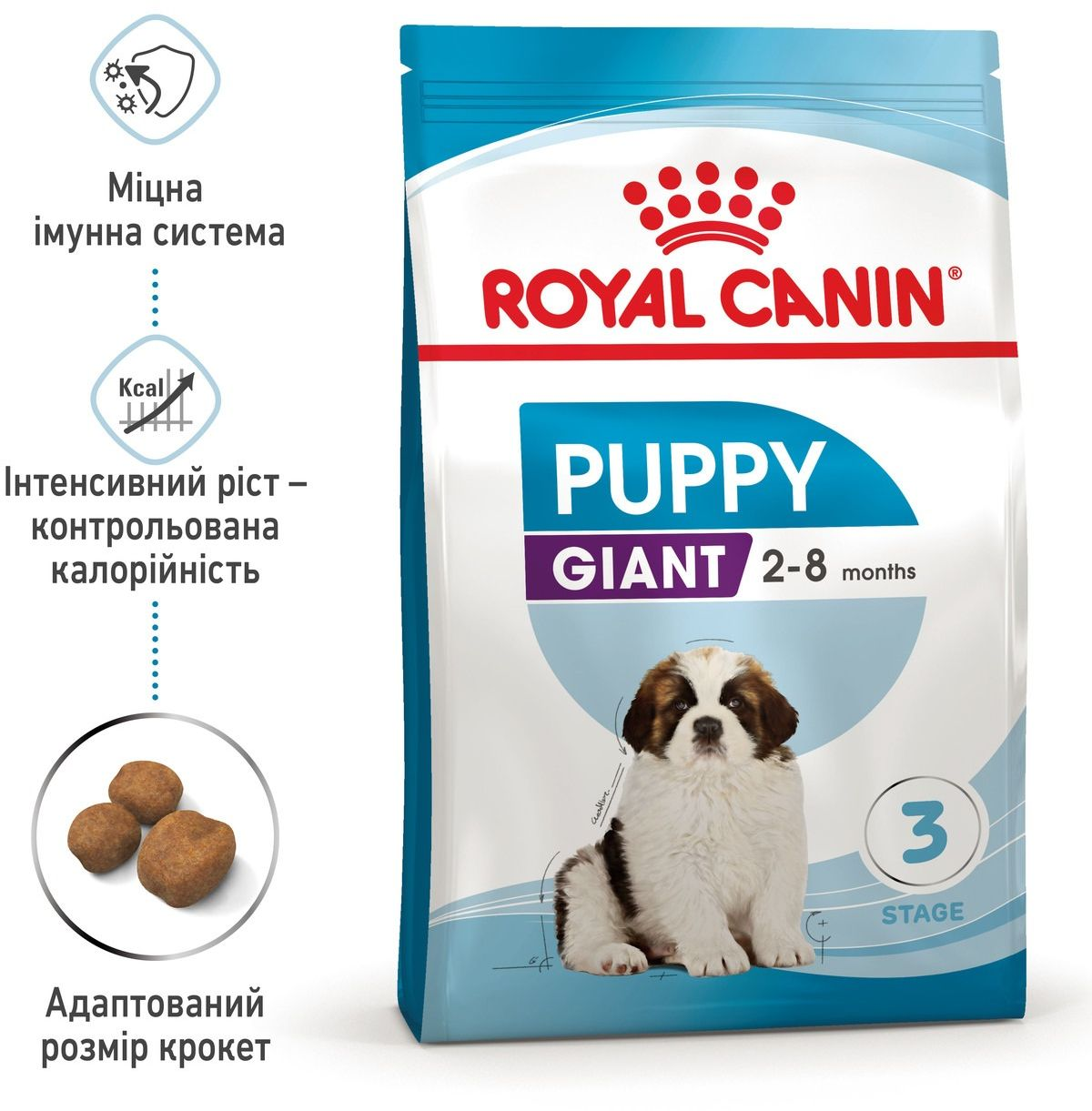 Сухий корм для цуценят Royal Canin Giant Puppy гігантських порід собак 1кгфото2