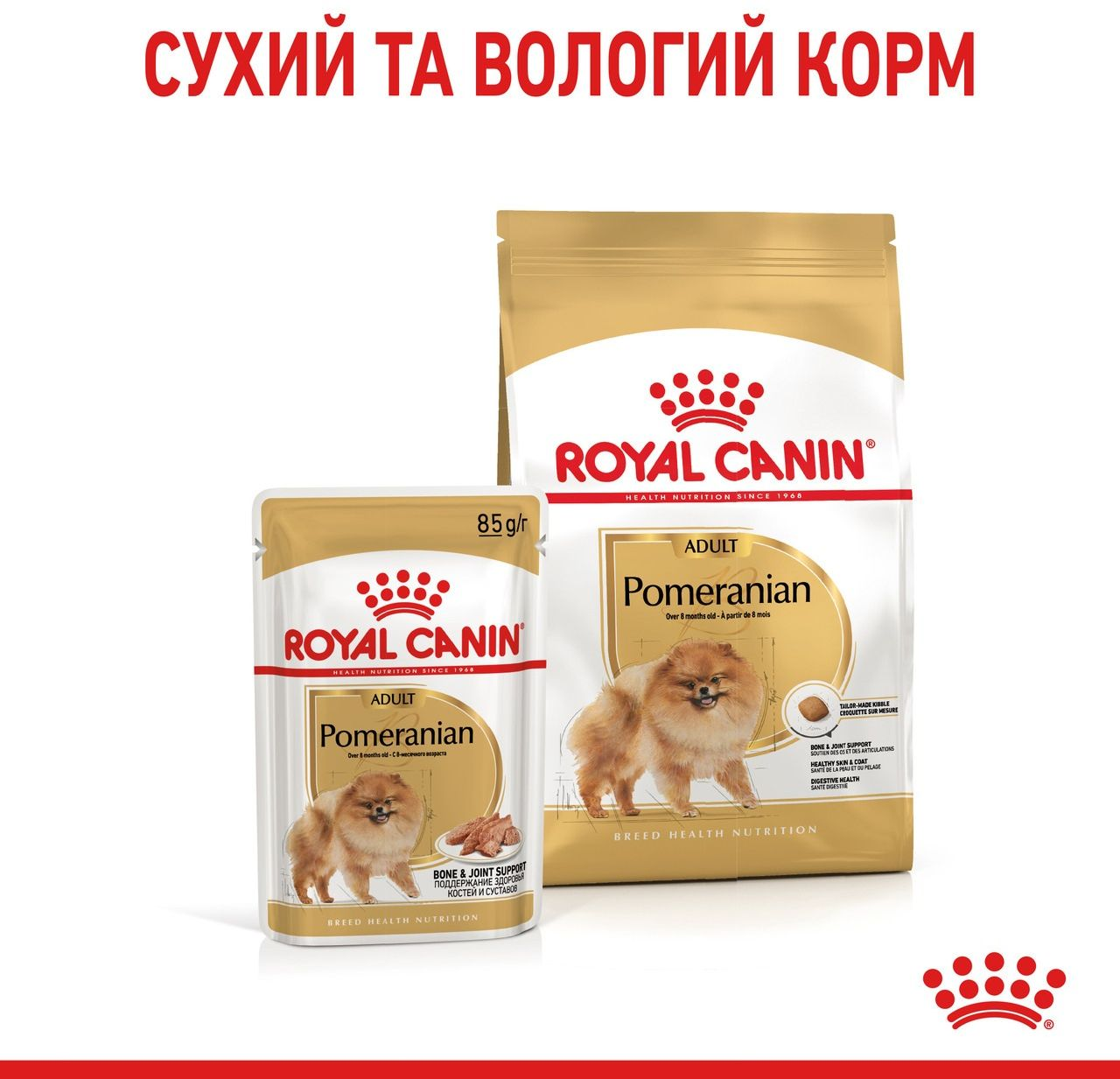 Сухой корм для собак породы Померанский шпиц Royal Canin Pomeranian Adult 0.5кг фото 7