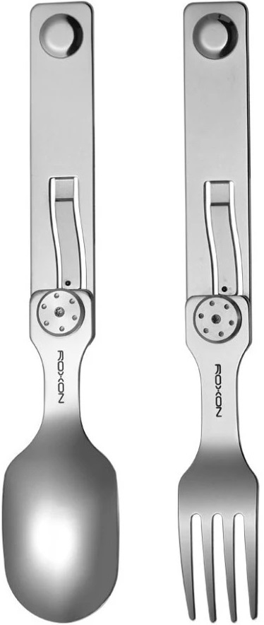 Набір столових приладів Roxon C2 2 in1 (ложка, виделка), нержавіюча стальфото2