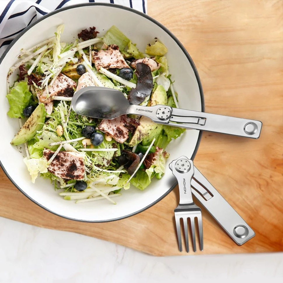 Набір столових приладів Roxon C2 2 in1 (ложка, виделка), нержавіюча стальфото3