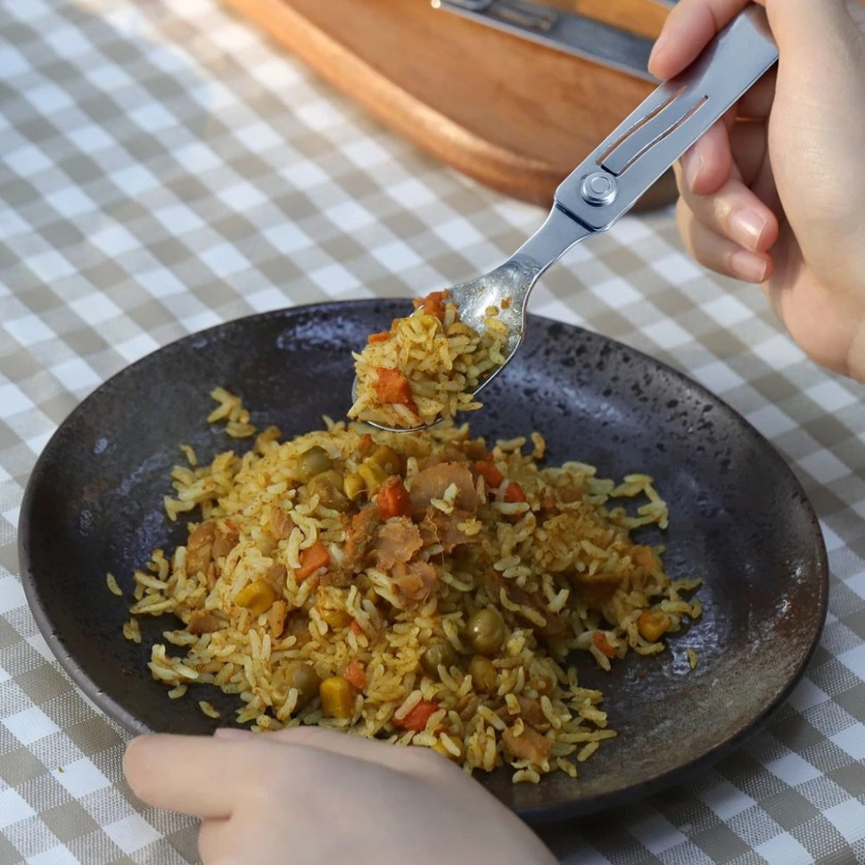 Набір столових приладів Roxon C2 2 in1 (ложка, виделка), нержавіюча стальфото6