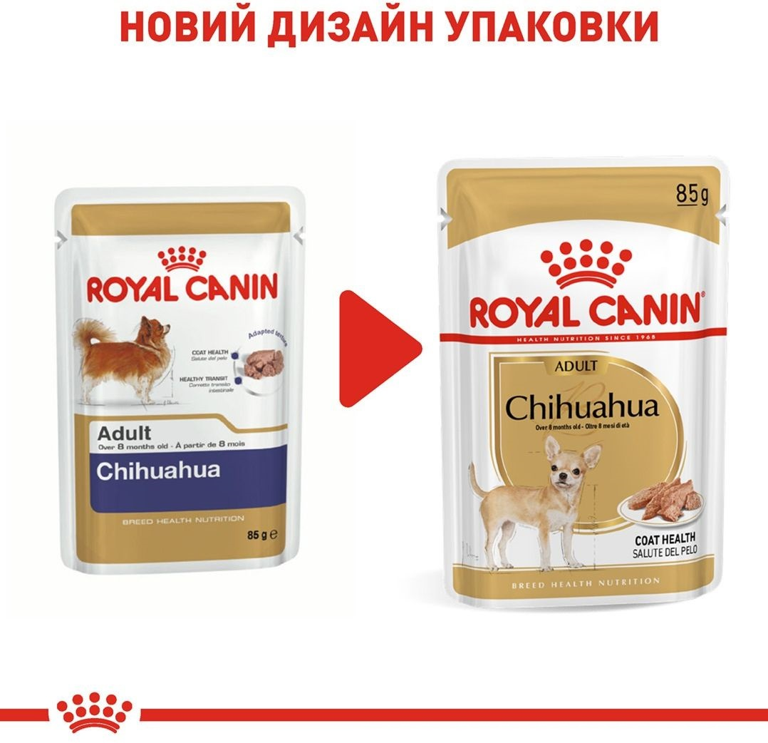 Влажный корм для собак породы Чихуахуа Royal Canin Chihuahua Adult 85г фото 8