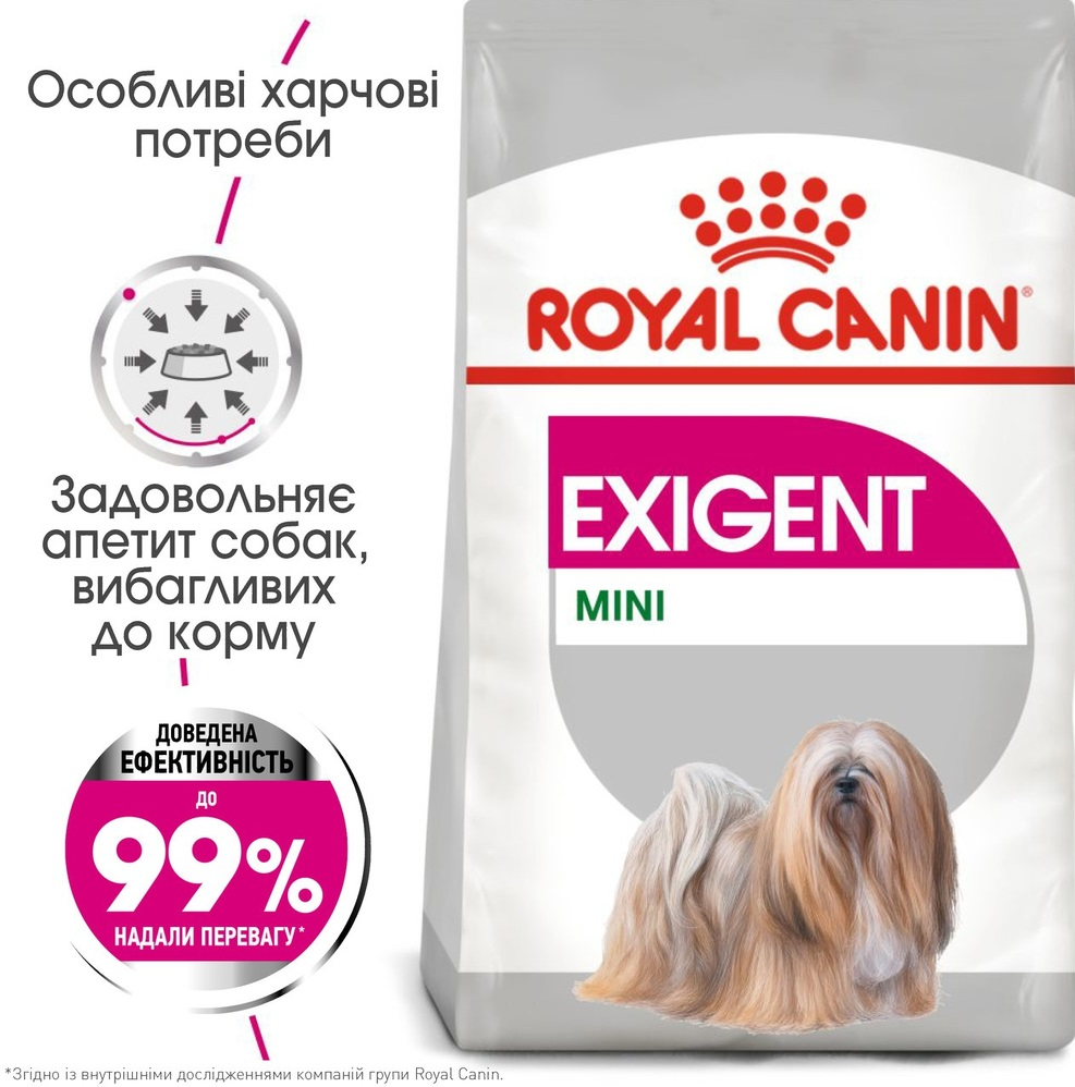 Сухий корм для собак Royal Canin Mini Exigent для вибагливих собак дрібних порід 3кгфото4