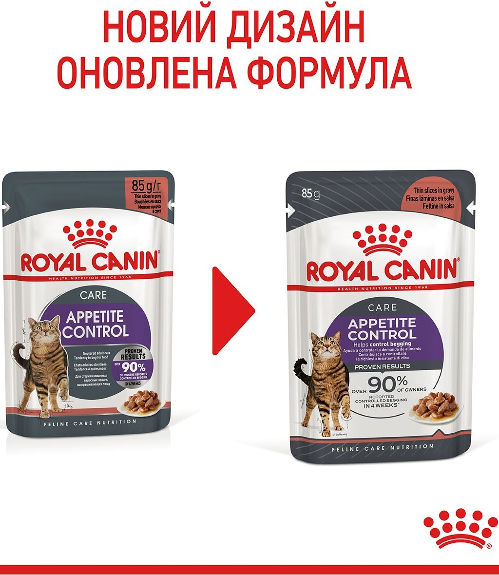 Влажный корм для котов Royal Canin Appetite Control Care 85г фото 11