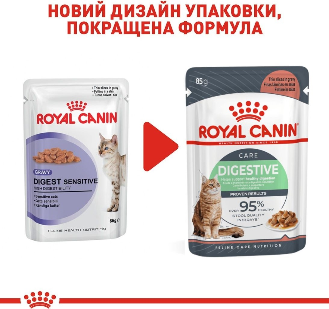 Влажный корм для котов Royal Canin Digest Sensitive Care 85гфото7