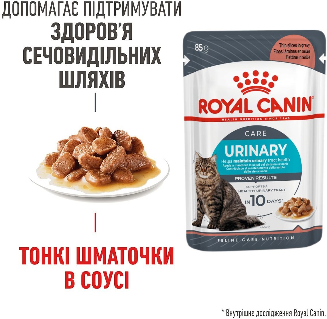 Влажный корм для котов Royal Canin Urinary Care 85г фото 2