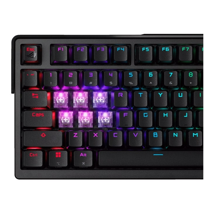 Игровая клавиатура ASUS ROG Azoth Extreme NX Snow EN RGB Black (90MP03MA-BKUA01) фото 10