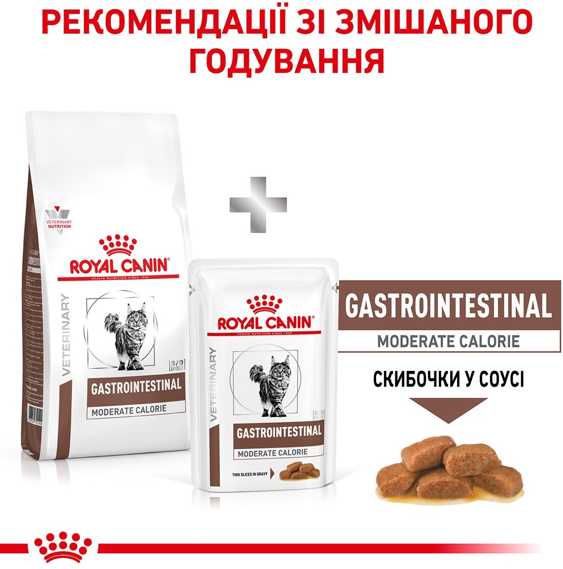 Сухий корм для котів Royal Canin Gastrointestinal Moderate Calorie схильних до зайвої ваги при розладах травленняфото8