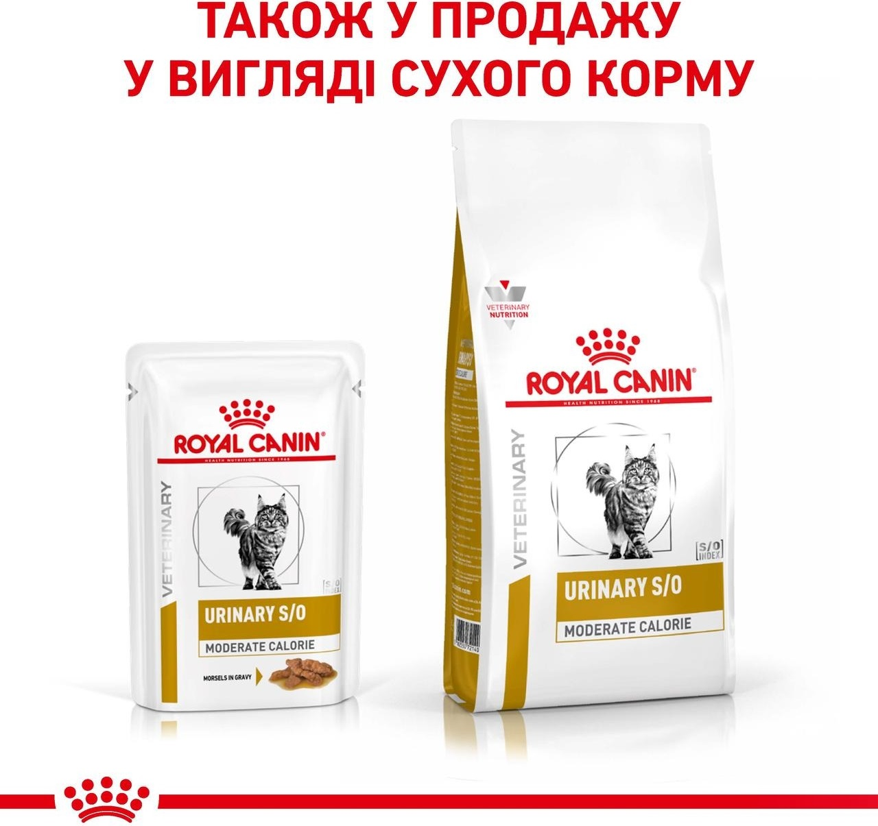 Влажный корм для котов Royal Canin Urinary S/O Moderate Calorie при заболеваниях нижних мочевыводящих путей 85г фото 3