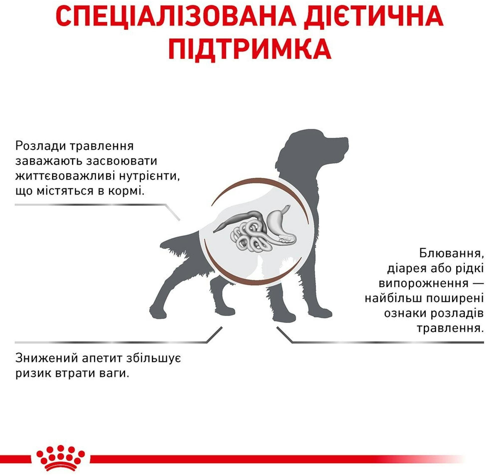 Сухой корм для собак Royal Canin Gastrointestinal при расстройствах пищеварения 2кг фото 2