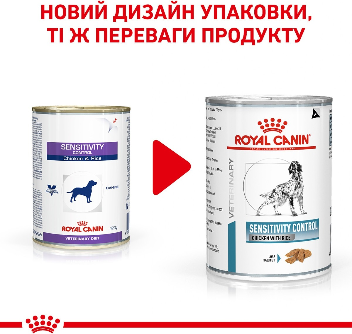 Влажный корм для собак Royal Canin Sensitivity Control с курицей и рисом 410г фото 2