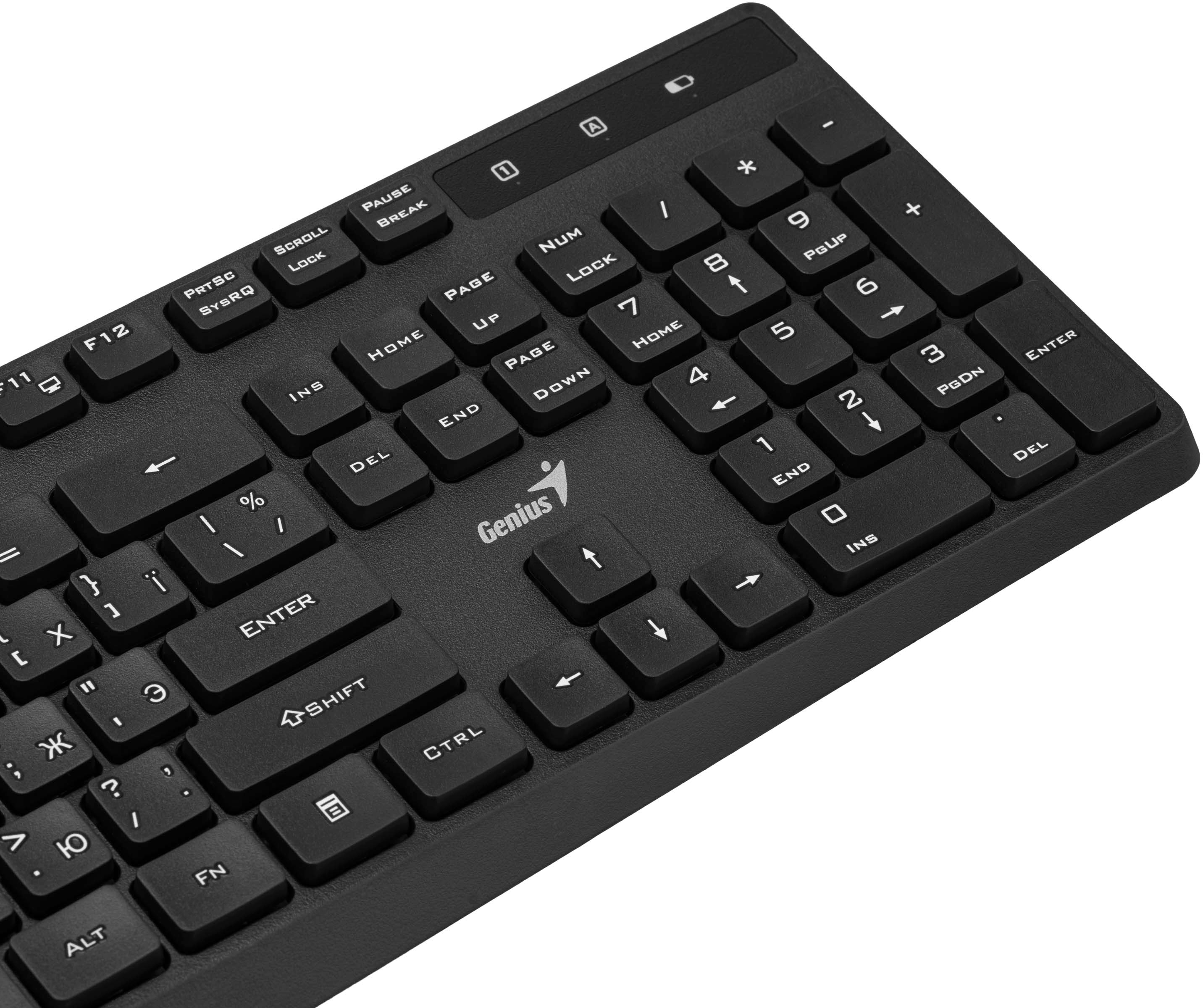 Клавіатура Genius KB-7200, 104key, WL, EN/UKR, Black (31320002406)фото6