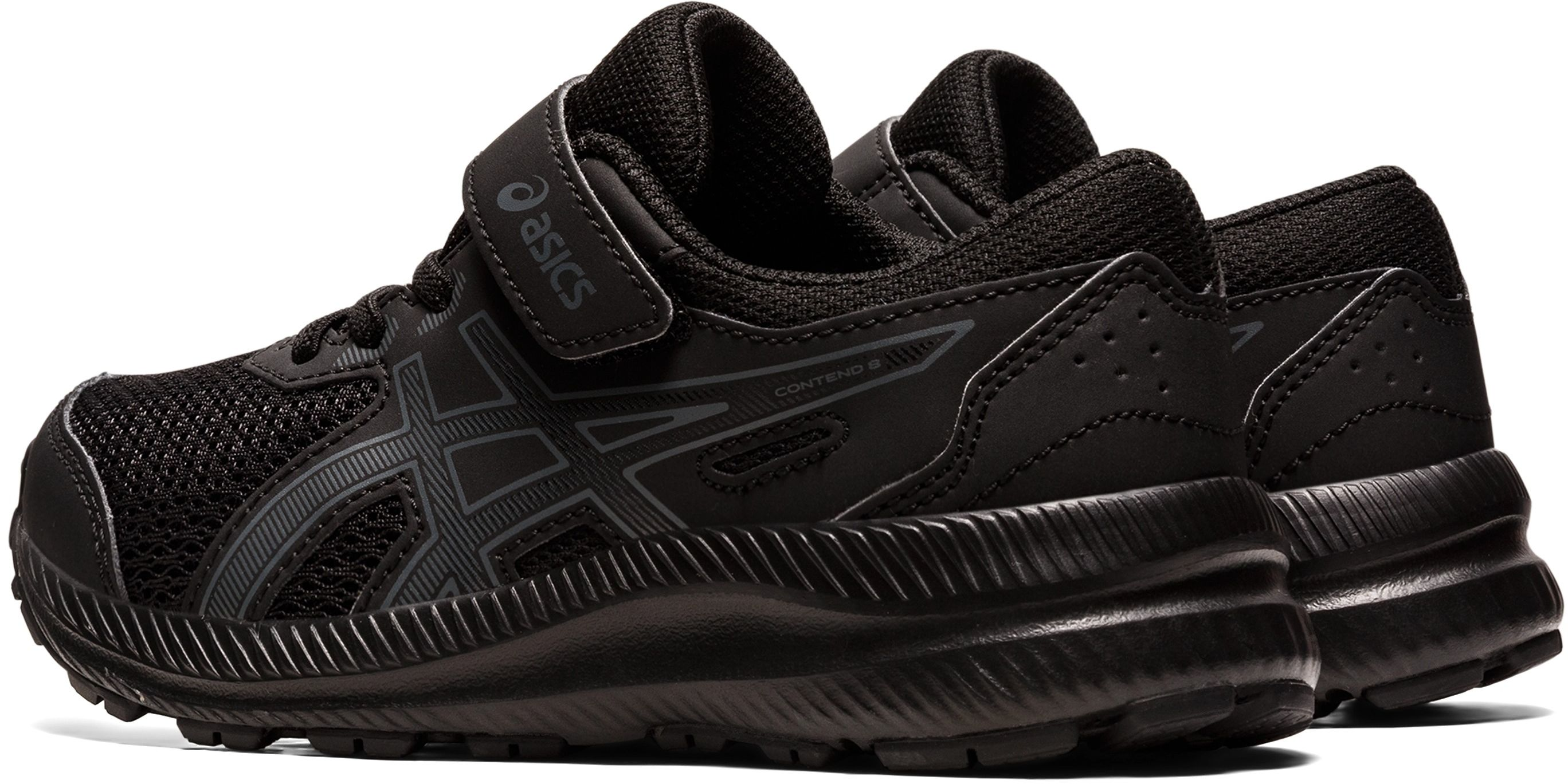 Кросівки для дівчаток для бігу Asics Contend 8 PS 1014A258-001 27 (K10 US) чорніфото5